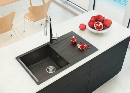 Кухонная мойка Polygran GALS-860 №36 Белый Хлопок