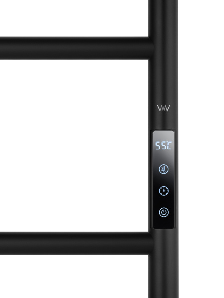 Полотенцесушитель электрический WONZON & WOGHAND, Черный (WW-AL202-MB)