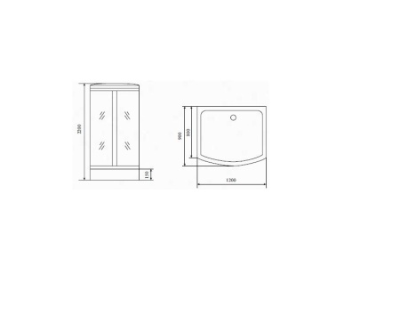 Душевая кабина Timo Comfort T-8815 Clean Glass 120x90x220