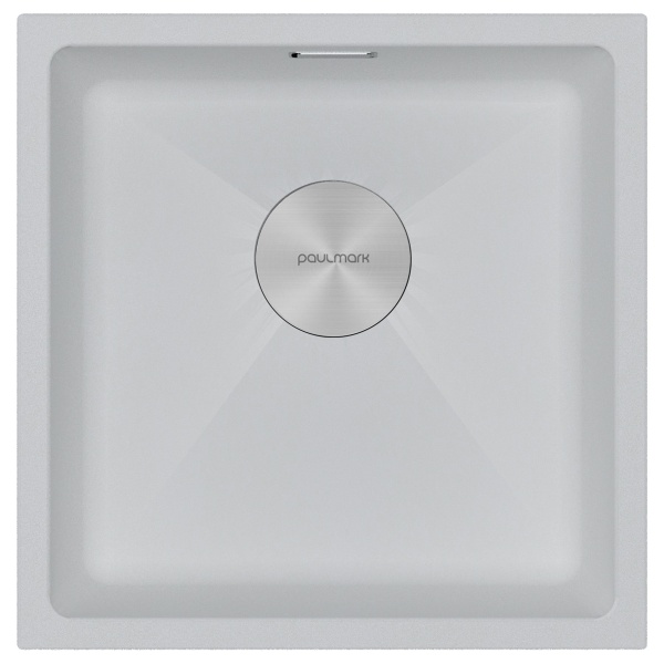 Мойка LUMI 45UNI, IT-GRANIT, LU45-WH, белый, 455х460, Paulmark