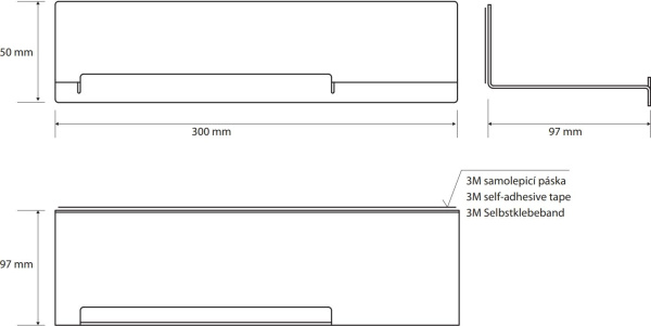 Полочка Bemeta Niva 101102225