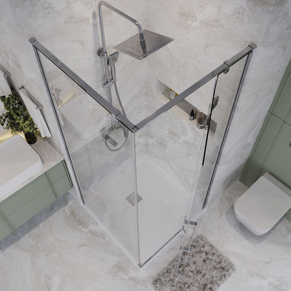 Душевое ограждение  Niagara Nova  NG-6632-34 (100*100*195) квадрат, двери распашные