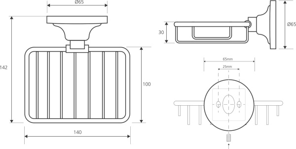 Мыльница для ванной Bemeta Retro 144108167