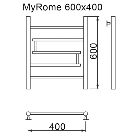 Полотенцесушитель MYFREA My Rome 60/40