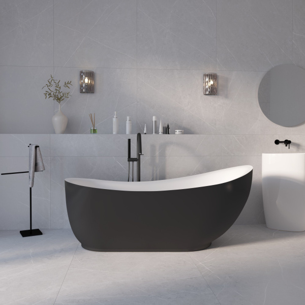 Ванна отдельностоящая Grossman GR-2303M BLACK Style (180x89x75)