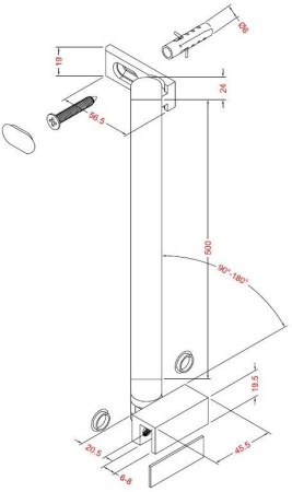 Держатель стекла Allen Brau Priority 3.31103.BBA черный браш