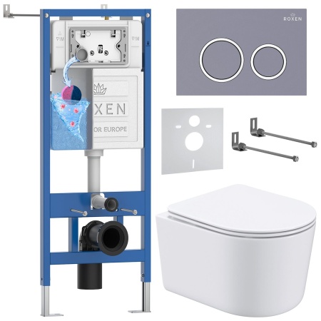 Комплект  6 в 1 RoxenBath StounFix Dual Fresh 966133 (состоит из: 710200, Santi 410260DG, 530120-01)