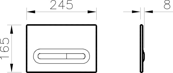 Кнопка смыва VitrA Loop 740-0780 хром
