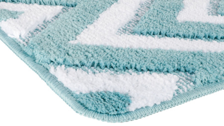 Коврик для ванной Fixsen River 1-ый, FX-5004С, голубой, 50х80 см
