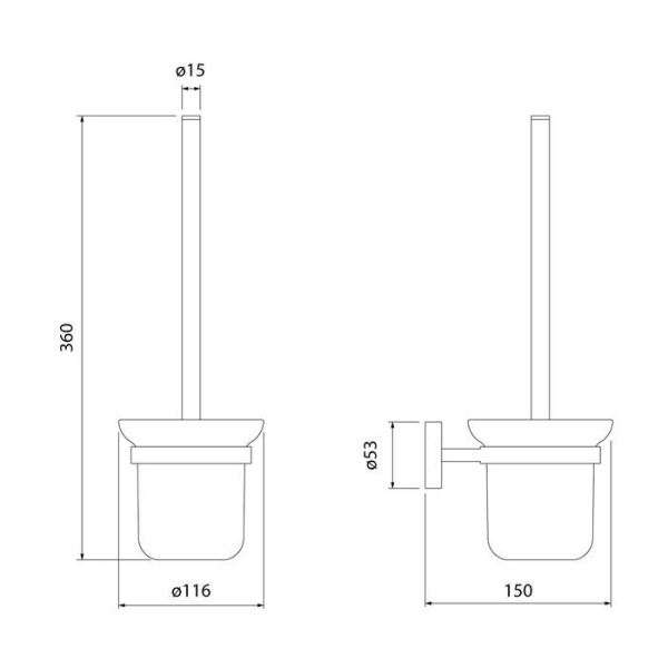 Ерш IDDIS Sena матовое стекло сплав металлов SENSSG0i47