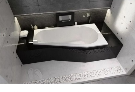 Акриловая ванна с усиленным каркасом и сифоном Riho Delta 160x80 L BB8300500000000