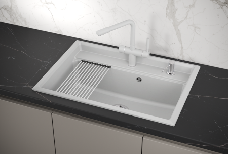 Мойка для кухни Granula Kitchen Space 7301 арктик, 73х51 см, прямоугольная