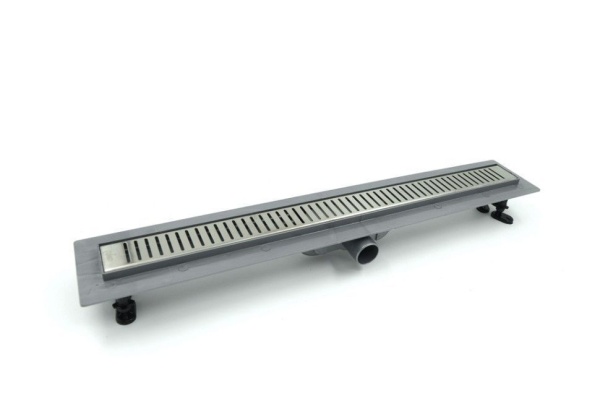 Дренажный канал Timo Smart 60см с решеткой STRIP из нержавеющей стали, SM-SG60-LS40(DRY)