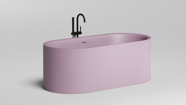 Ванна отдельностоящая Salini PERLA 170x80 покраска по RAL полностью, S-Stone, матовый 1049201MF