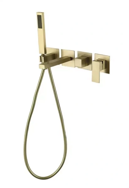 Смеситель для ванны скрытого монтажа Grocenberg GB5060 Золото матовый