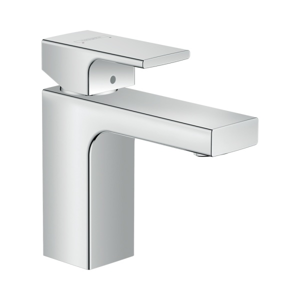 Hansgrohe Vernis Shape Смеситель для раковины однорычажный 100 с металлическим сливным гарнитуром хром 71568000