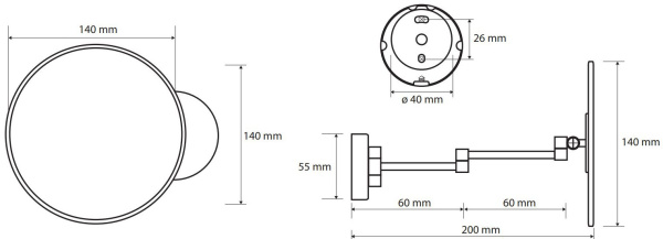 Косметическое зеркало Bemeta 112101521