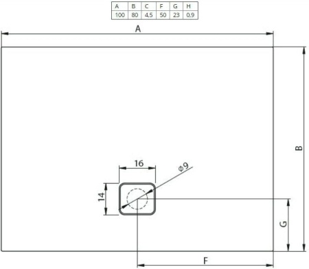 Душевой поддон Riho Basel 404 DC140050000000S 100x80