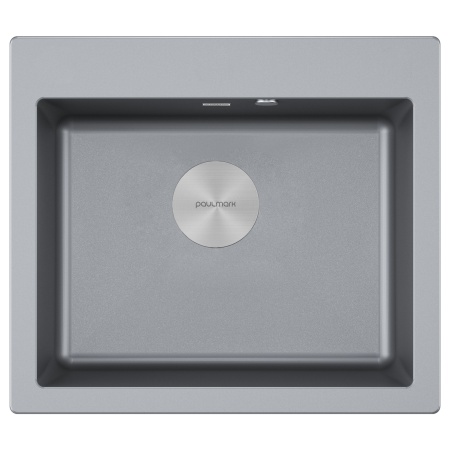 Мойка KANTE 60, IT-GRANIT, PM106052-GRM, серый металлик, 600х520 мм, Paulmark