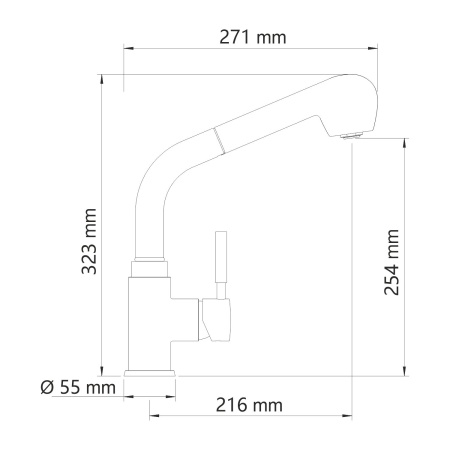 Смеситель для кухонной мойки WasserKRAFT Wern 4266