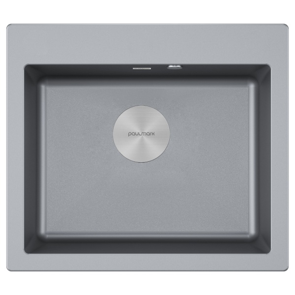 Мойка KANTE 60, IT-GRANIT, PM106052-GRM, серый металлик, 600х520 мм, Paulmark