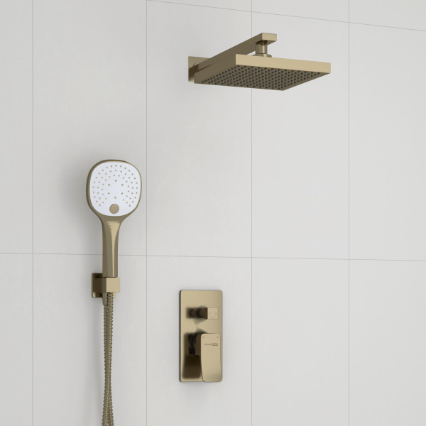 A16040 Встраиваемый комплект для душа WasserKRAFT с верхней душевой насадкой и лейкой