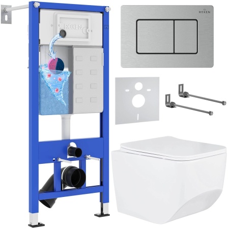 Комплект 6 в 1 RoxenBath StounFix Dual Fresh 968433 (состоит из: 710200, Steеl 420280S, 530145-01)