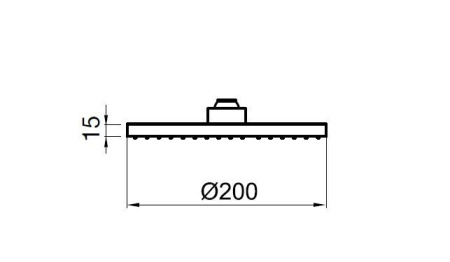 Верхний душ Webert AC1024560BRASS, черный