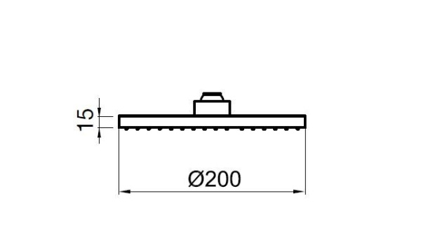Верхний душ Webert AC1024560BRASS, черный