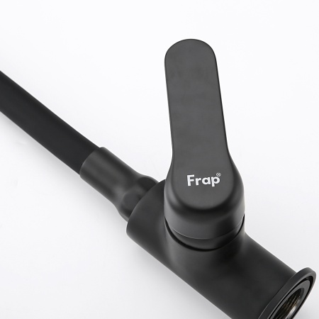 Смеситель для кухни с гибким изливом и режимом душ FRAP F4417-6, черный