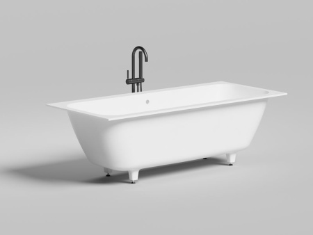 Ванна встраиваемая Salini ORLANDA AXIS 180x80 покраска по RAL полностью, S-Stone, матовый 103222MF