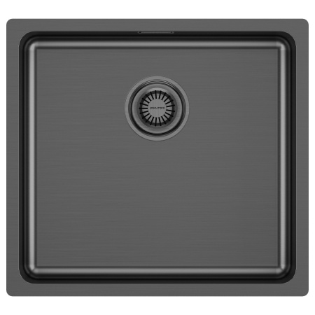 Мойка нерж. сталь VISTA 48, PM304844-GM, вороненая сталь, 480х440мм, Paulmark