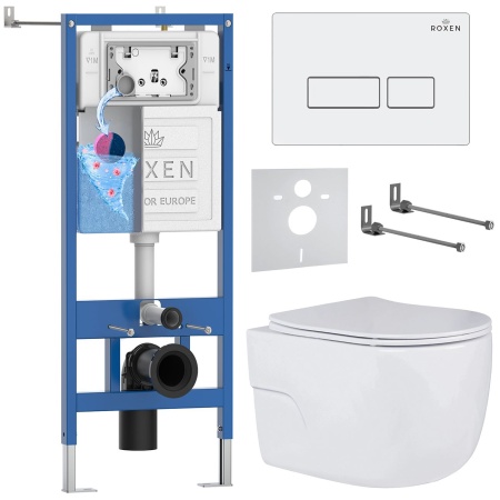 Комплект 6 в 1 RoxenBath StounFix Dual Fresh 576390 (состоит из: 710200, Caspia 410280W, 530155-01)