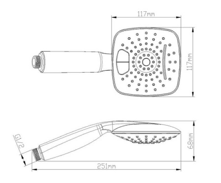 Ручная лейка D&K DC1101501