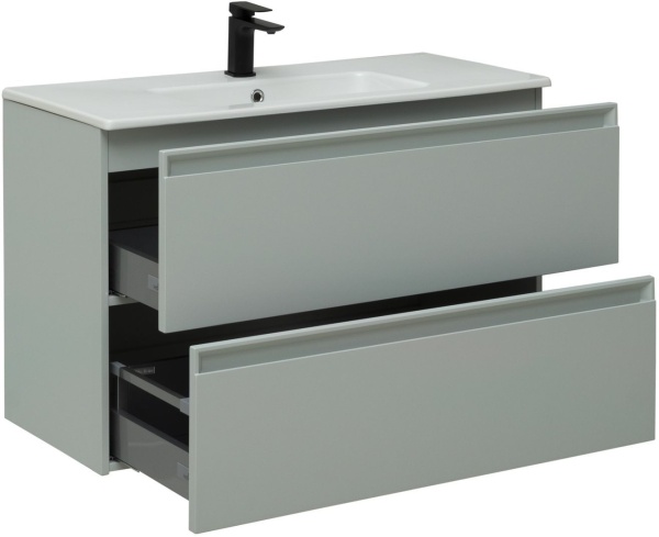 Тумба с раковиной Allen Brau Eclipse 100 1.E1003.PWM папирус матовый