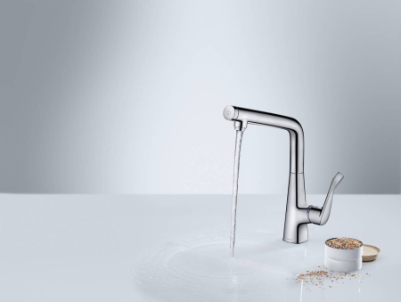 Hansgrohe Metris смеситель для кухни однорычажный сталь 14883800