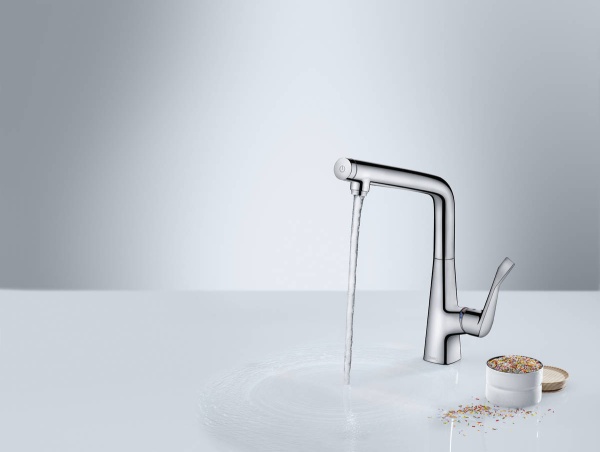Hansgrohe Metris смеситель для кухни однорычажный сталь 14883800