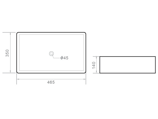 Orange RA02460W раковина накладная белая глянцевая, санфарфор