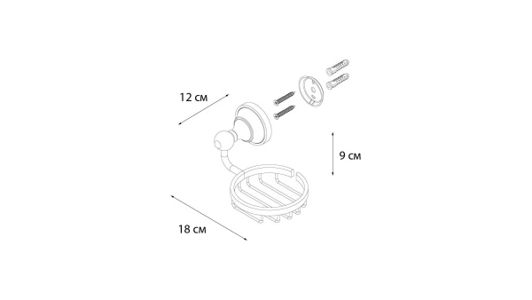 Мыльница решетка Fixsen Bogema FX-78509