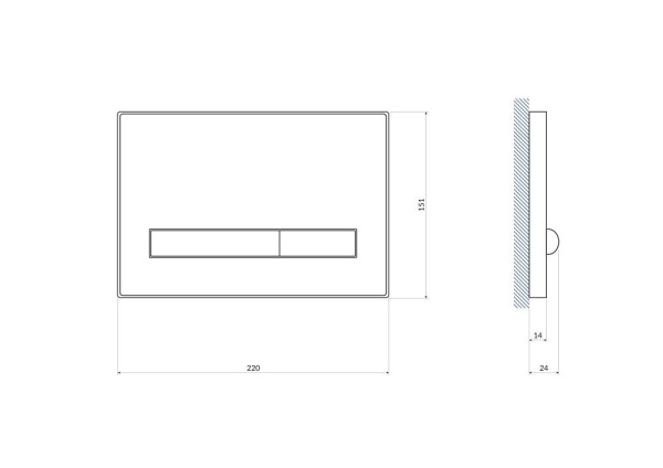 Кнопка Cersanit PILOT для LINK PRO/VECTOR/LINK/HI-TEC стекло белый, P-BU-PIL/Whg/Gl
