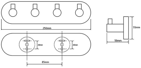 Крючок для полотенец Bemeta Omega 104405212