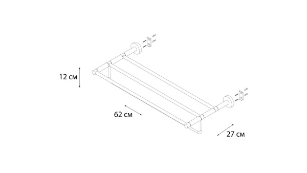 Полка для полотенец Fixsen Modern FX-51515