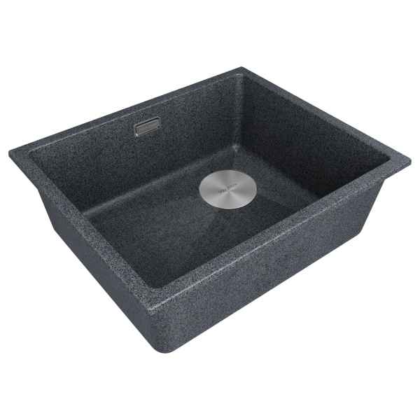 Мойка LUMI 55UNI-SKEW, IT-GRANIT, LU55SK-DG, графит, 555х440, Paulmark