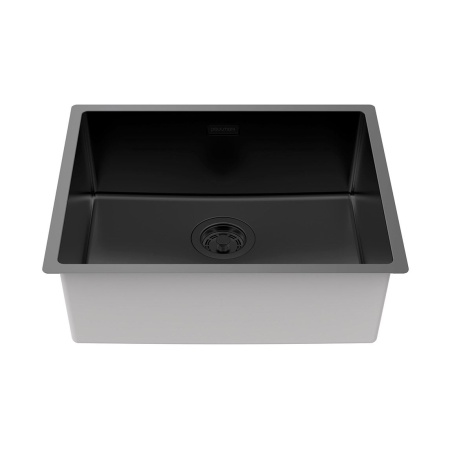 Мойка LASSAN 54 UNI, нерж. сталь, LA54-MBN, матовый черный NANO-PVD, 540х440мм, Paulmark