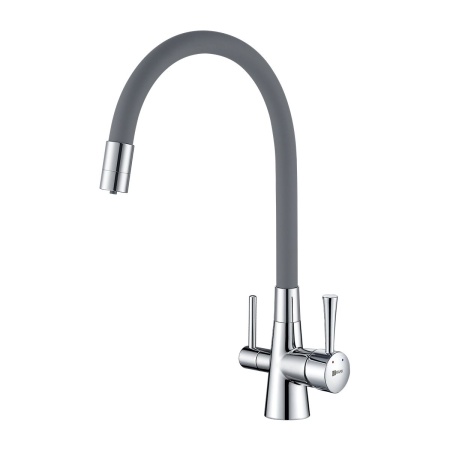 Смеситель Lemark Comfort LM3075C-Gray для кухни  с подключением к фильтру с питьевой водой