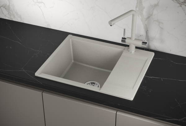 Мойка для кухни Granula Estetica 6202 базальт, 62х50 см, прямоугольная
