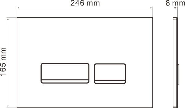 Комплект 6 в 1 RoxenBath StounFix Dual Fresh 979025 (состоит из: 710200, Glass 430280B, 530225-01)