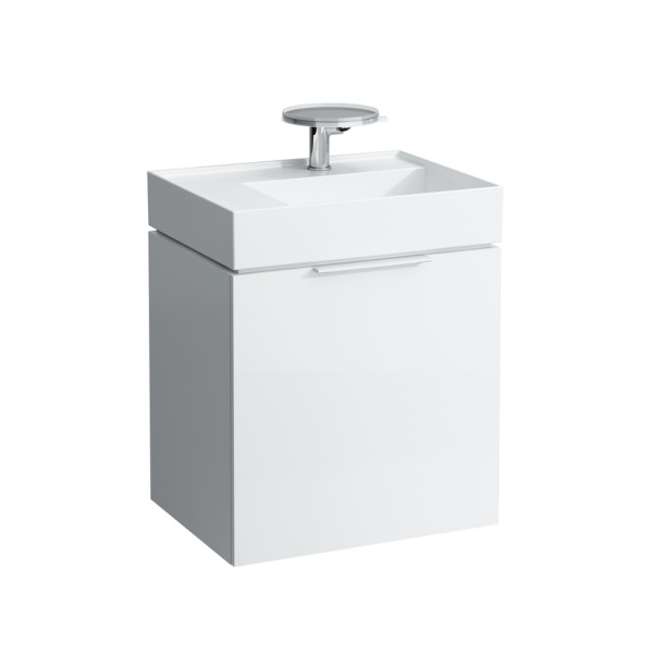 Подвесная раковина Kartell by laufen 60х46х12 см, без отверстия для смесителя, без перелива, SaphirKeramik, с отв. под смеситель 8.1033.5.000.112.1