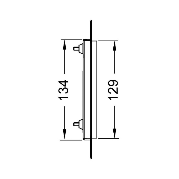 Монтажная рамка TECE для установки стеклянных панелей TECEloop или TECEsquare Urinal на уровне стены Черный 9242647