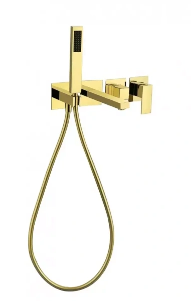 Смеситель для ванны скрытого монтажа Grocenberg GB5060 Золото глянец